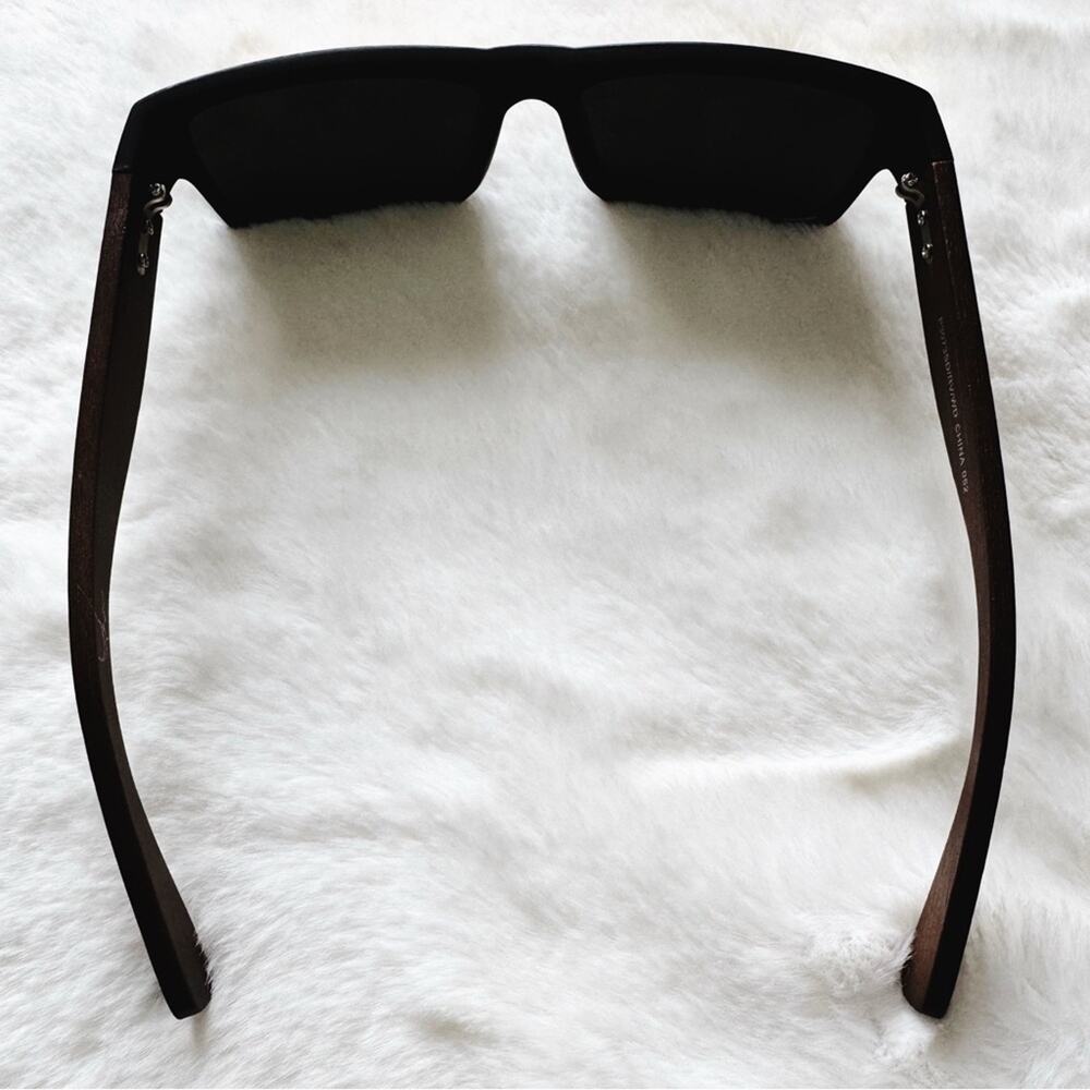 Juna Orange & Dark Wood Sunglasses - Picture 9 of 11